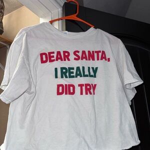 Christmas cropped tee